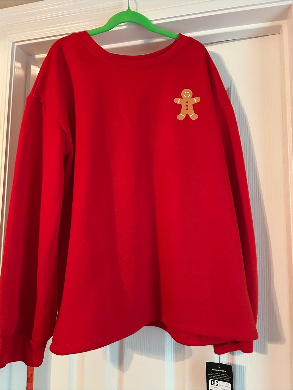 art class Red Sweatshirt with Gingerbread Graphic